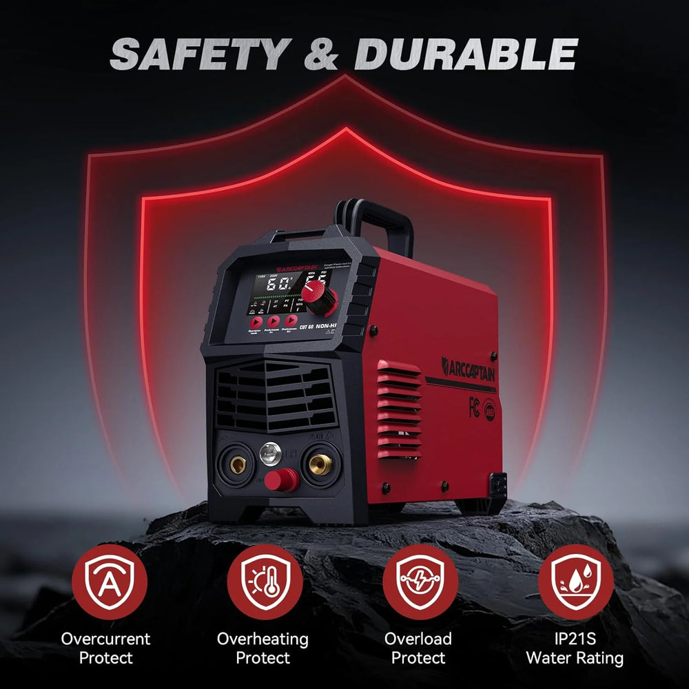 Arccaptain CUT60 Plasma Cutter Non-HF Blow Back Pilot Arc 60 Amp 110V/220V New