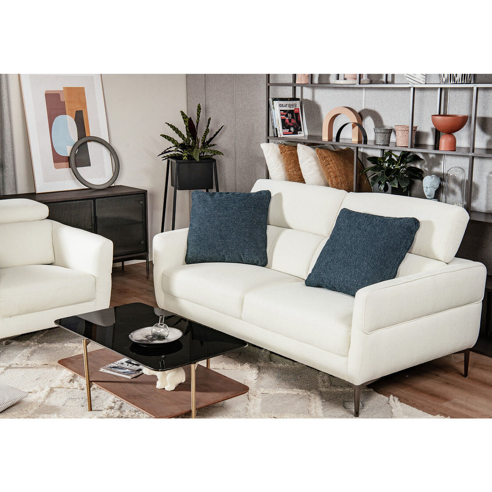 Costway Modern Loveseat Sofa 72.5" with Adjustable Headrest New