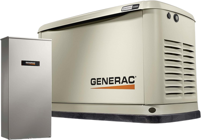 Generac 7210 Guardian 24kW Standby Generator WiFi w/ 200 Amp Automatic Transfer Switch Open Box