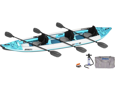 Sea Eagle 465FTK_P 465ft FastTrack V-Bottom Inflatable Kayak Pro 3 Person Package New