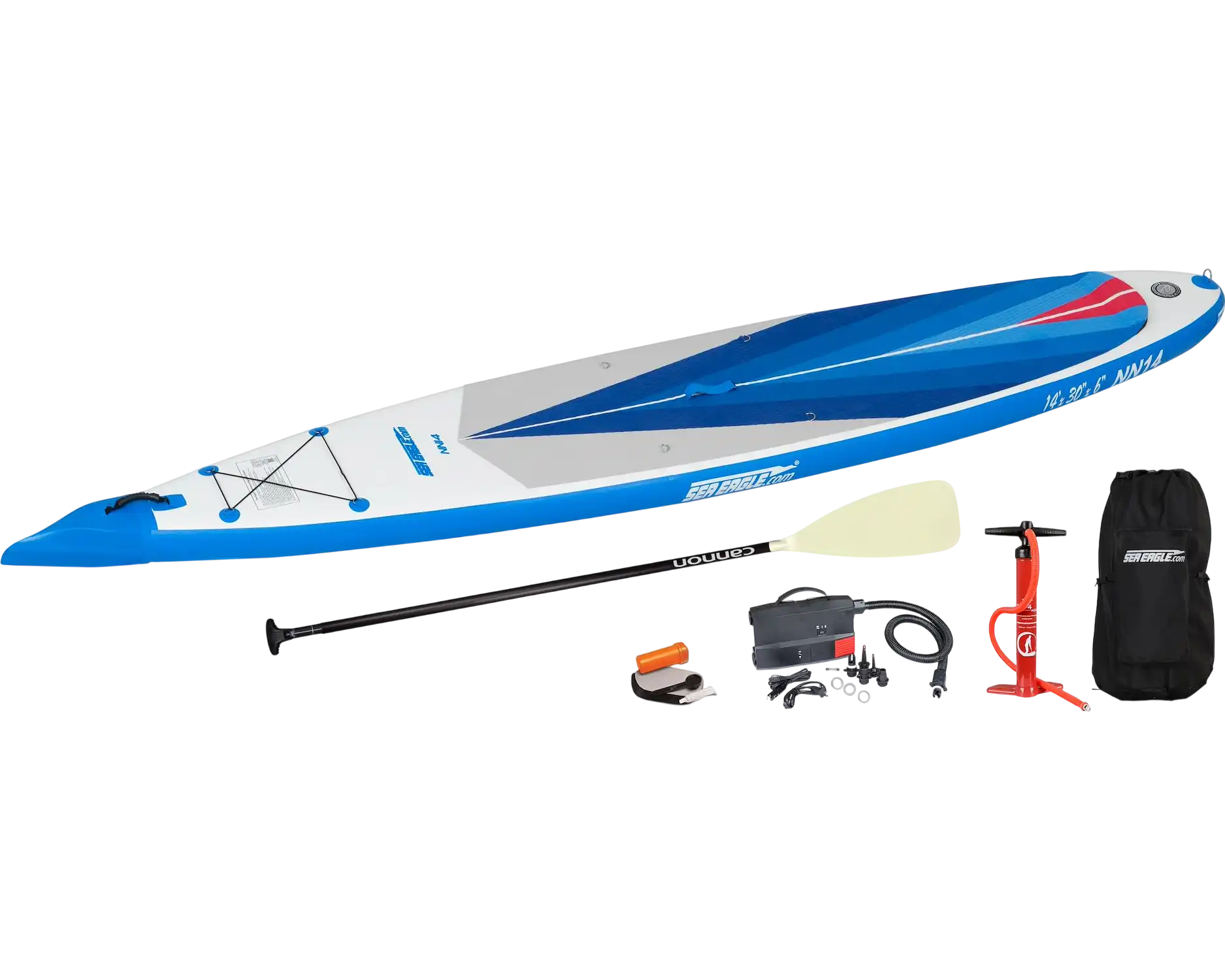 Sea Eagle NN14K_EP NeedleNose 14 Inflatable Board Electric Pump Package New