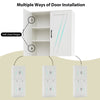 Modern farmhouse cupboard cabinet showcasing multiple door installation options with soft-close hinges and adjustable.
