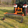 72" Landscape Rake with Bolt-On Wheels & 36 Tines 3 Point Hitch Tractor Attachment, LR72W