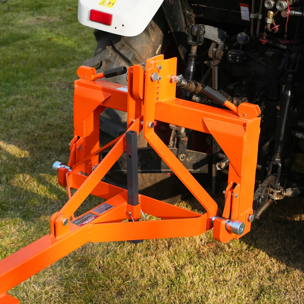 72" Landscape Rake with Bolt-On Wheels & 36 Tines 3 Point Hitch Tractor Attachment, LR72W