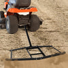 74-inch wide driveway drag tow behind landscape leveling rake, black, designed for UTVs and ATVs, ideal for soil and.