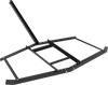 74-inch wide driveway drag tow behind landscape leveling rake in black, featuring a reinforced metal frame for.