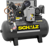 Schulz V-Series Air Compressor 7.5 HP 80 gal. 2-Stage 208-230V 3-Phase Horizontal New