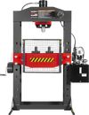 75 Ton H-Frame Electric Hydraulic Shop Press with Hand Winch, 110V Motor, Fully Welded Steel Frame, Safety Guard, HSP75E