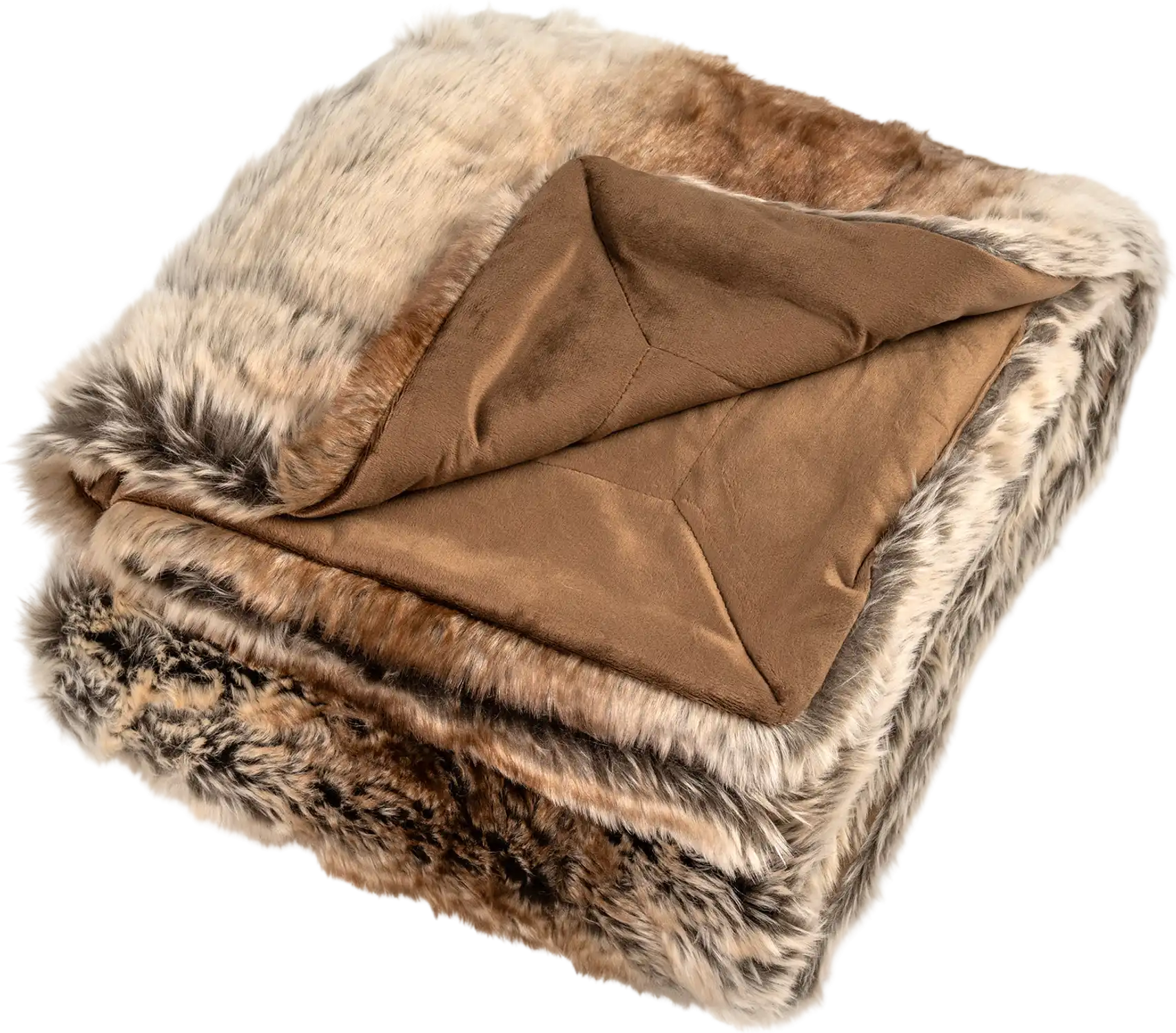 Costway Soft Plush Faux Raccoon Fur Blanket Throw for Sofa 64820602 New