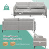 Costway Modern Loveseat Sofa Couch 76" New