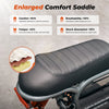 DX5 Electric Scooter enlarged comfort saddle graphic