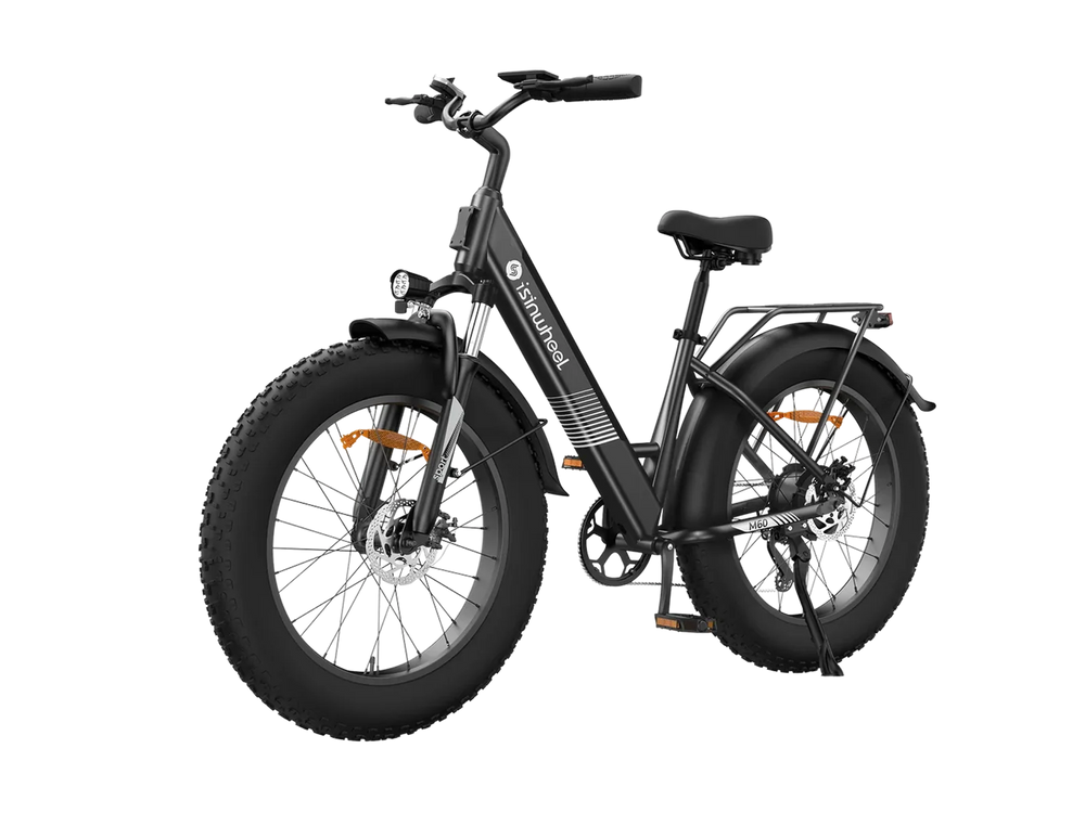 Isinwheel M60 Electric Bike All-Terrain 70 Mile Range 28 MPH 1500W New