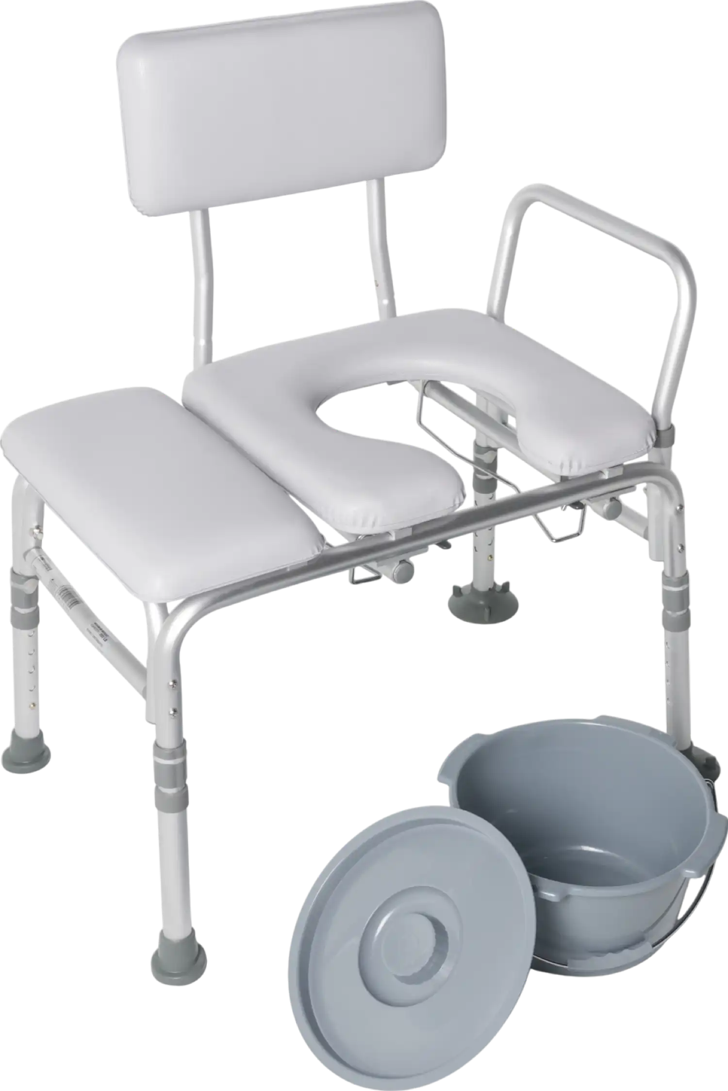 Graham-Field Padded Knock-Down Commode Transfer Bench 300 lb Capacity 7956KD-1 New