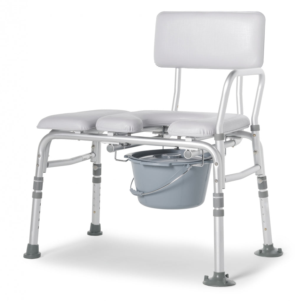 Graham-Field Padded Knock-Down Commode Transfer Bench 300 lb Capacity 7956KD-1 New