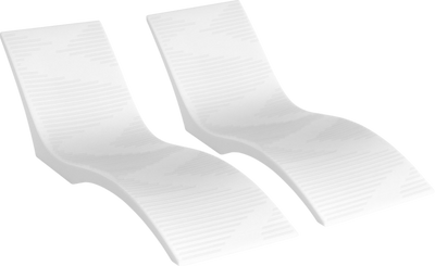 Vevor Lounge Chairs 2 PCS In-Pool Chaise Ergonomic Design 440.9 Lbs Capacity New