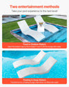 Vevor Lounge Chairs 2 PCS In-Pool Chaise Ergonomic Design 440.9 Lbs Capacity New