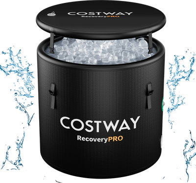 Costway Cold Plunge Ice Bath Tub with Cover 79 Gal. Water Chiller Compatible New