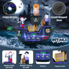 7-foot Halloween inflatable pirate ship with 6 LED lights, waterproof blower, and vivid details for festive outdoor.