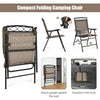 Compact folding patio chair with breathable fabric and heavy-duty steel frame, ideal for outdoor activities and easy.