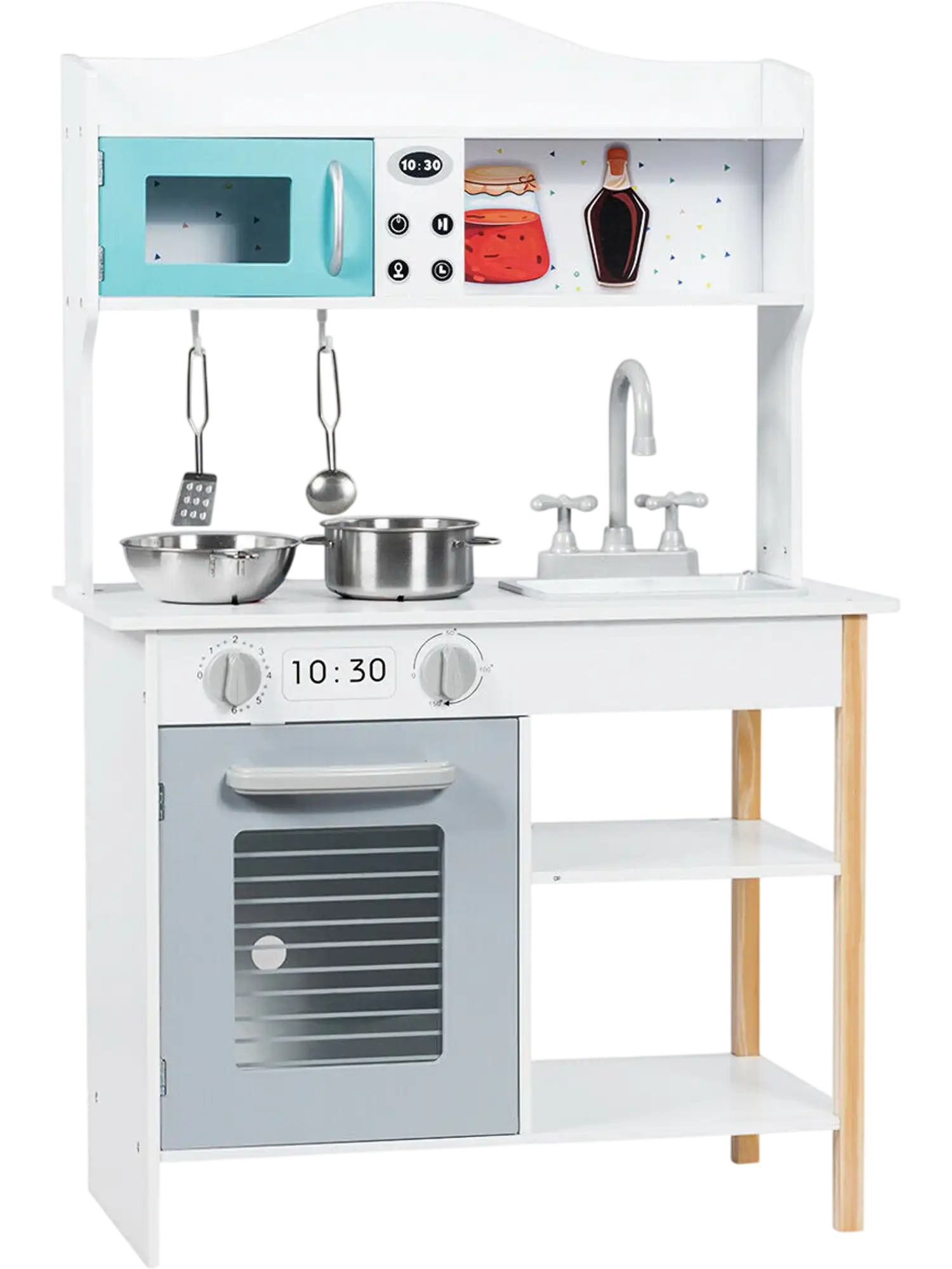 Costway Kids Pretend Kitchen Cookware Food Play Set 68592170 New
