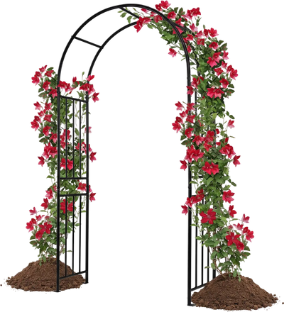 Costway 7.2' Garden Climbing Plant Arch 47819026 New