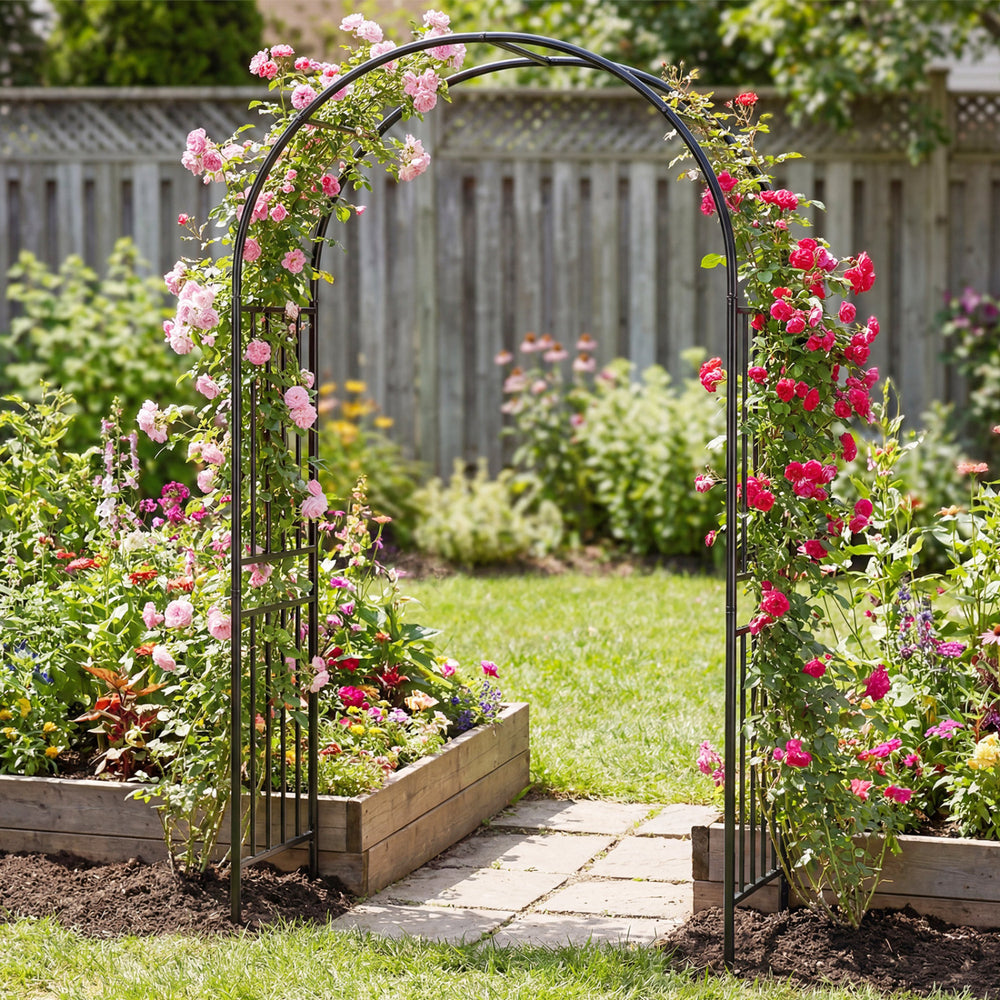 7.2 Feet Garden Decoration Climbing Plants Arch - Gallery View 6 of 10