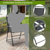 Portable outdoor folding chair with armrest, ergonomic design, sturdy steel frame, ideal for balcony and garden use.