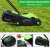 Grass collection bag assembly for the 13-inch electric push lawn mower, designed for easy disposal and efficient lawn.