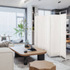 6-Panel Room Divider Folding Privacy Screen-White - Gallery View 1 of 10