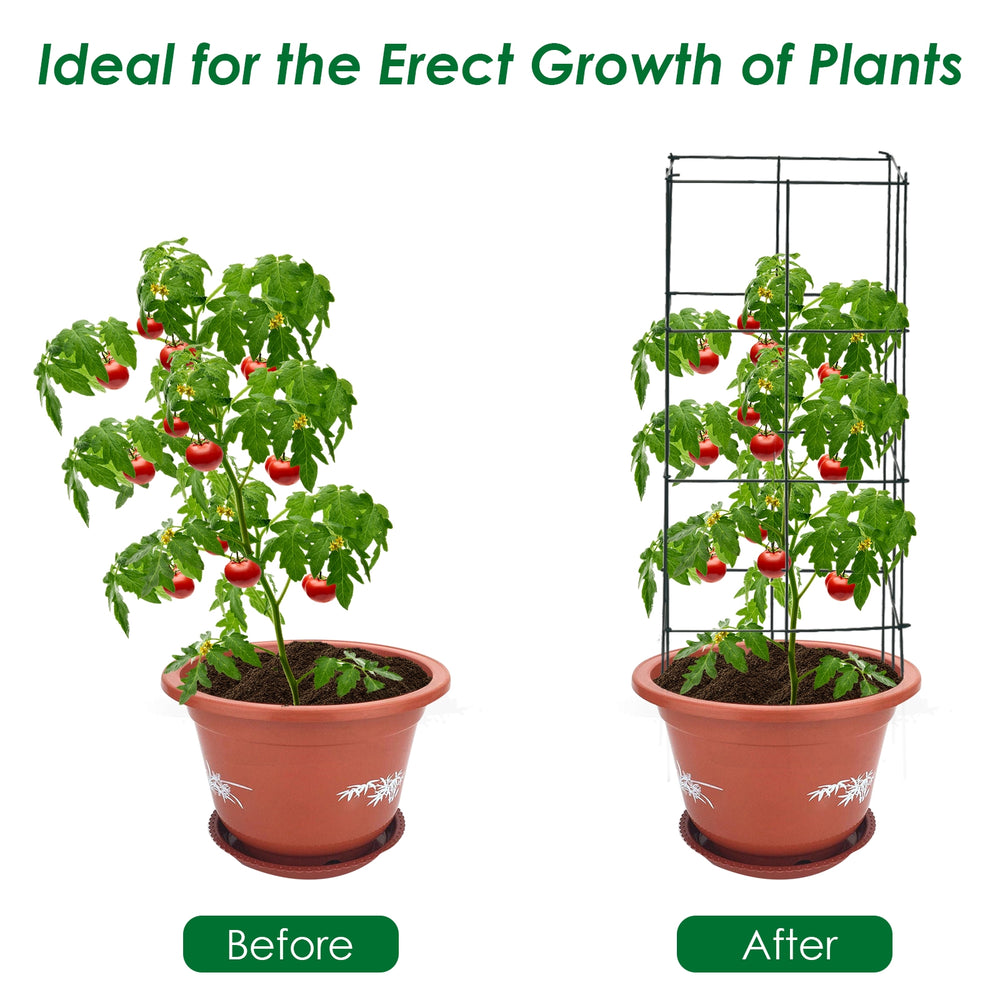 Garden trellis for climbing plants, featuring a stable iron frame and dark green finish, ideal for vertical growth.