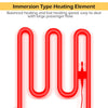 Immersion type stainless-steel heating element for 3400W dual tank electric countertop deep fryer, ensuring fast.