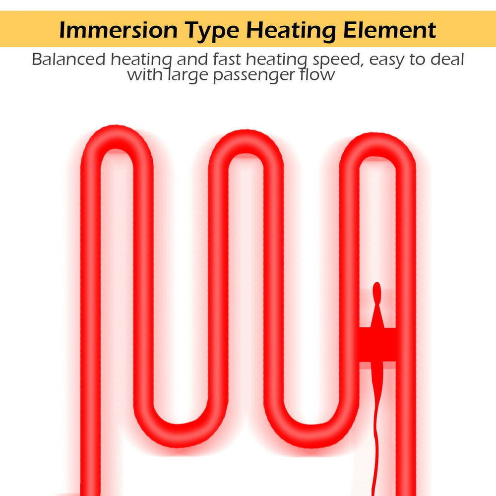 Immersion type stainless-steel heating element for 3400W dual tank electric countertop deep fryer, ensuring fast.