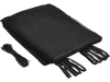 Replacement trampoline safety enclosure net made of durable PE material, featuring a breathable mesh for ventilation.