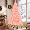 7.5/6/4.5/9 FT Pre-Lit Pink Christmas Tree with 500/250/140/750 Warm White LED Lights-XL - Gallery View 1 of 10