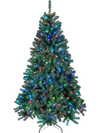 6 FT Smart Pencil Christmas tree with 300 RGB LED lights, remote control, and lush PVC branches for festive decor.
