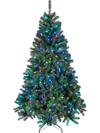 Costway Smart Pencil Christmas Tree RGB Lights Music Sync Remote App 92040224 New