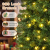 7.5 FT Smart Pencil Christmas Tree with 989 lush branch tips and 380 pre-lit RGB LED lights for festive holiday decor.