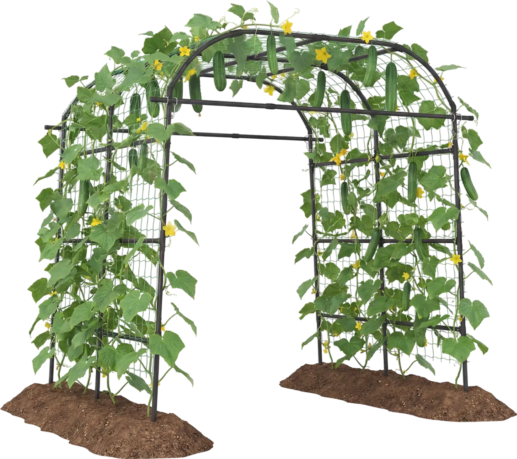 Costway 7.5' Tall Metal Garden Arch Trellis for Climbing Plants Outdoor 78857887 New