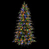7.5 feet pre-lit artificial Christmas tree with 400 LED lights, featuring lush branch tips and a stable metal base.