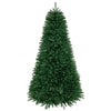 7.5 feet unlit artificial Christmas tree with 1968 branch tips, featuring a durable metal frame for long-lasting use.