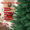 Realistic 7.5 feet unlit artificial Christmas tree with 1968 lush branch tips, perfect for festive home decoration.