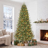 7.5 ft Artificial Christmas Tree with LED Lights and Pine Cones - Gallery View 1 of 10