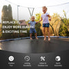 High-elastic PP replacement jumping mat for 12 ft trampoline, durable and easy to assemble for indoor and outdoor fun.