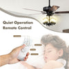 50-inch noiseless ceiling fan light with explosion-proof glass lampshades, remote control, and 3-speed settings for.