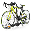 Platform style 2-bike hitch mount bike rack with adjustable wheel holders for 1-1/4" and 2" receivers.