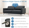Costway Modern Loveseat with High-Density Backrest Cushions New