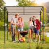 7.8 x 4.4 FT Outdoor Patio BBQ Canopy with Metal Shelves and Bottle Openers-Beige - Gallery View 1 of 11
