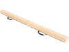 Folding 7 FT balance beam in khaki with removable suede cover and non-slip bottom, ideal for home gymnastics training.