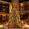 7 FT pre-lit artificial Christmas tree featuring 350 adjustable warm LED lights for a festive holiday display.