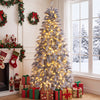 7 FT Pre-Lit Christmas Tree with Feather-Inspired Branch Tips - Gallery View 1 of 11